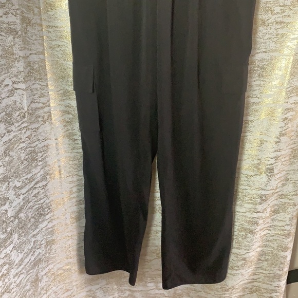 VINTAGE🧚♀️TAHARI Black High Waisted Cargo Flare/Wild Leg Pants/Trousers - Picture 5 of 15